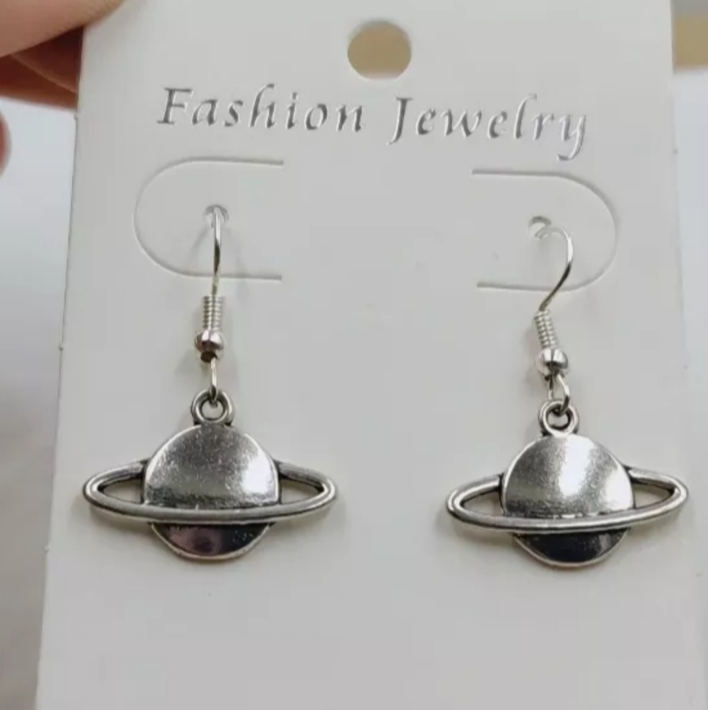 Saturn Outer Space Earrings